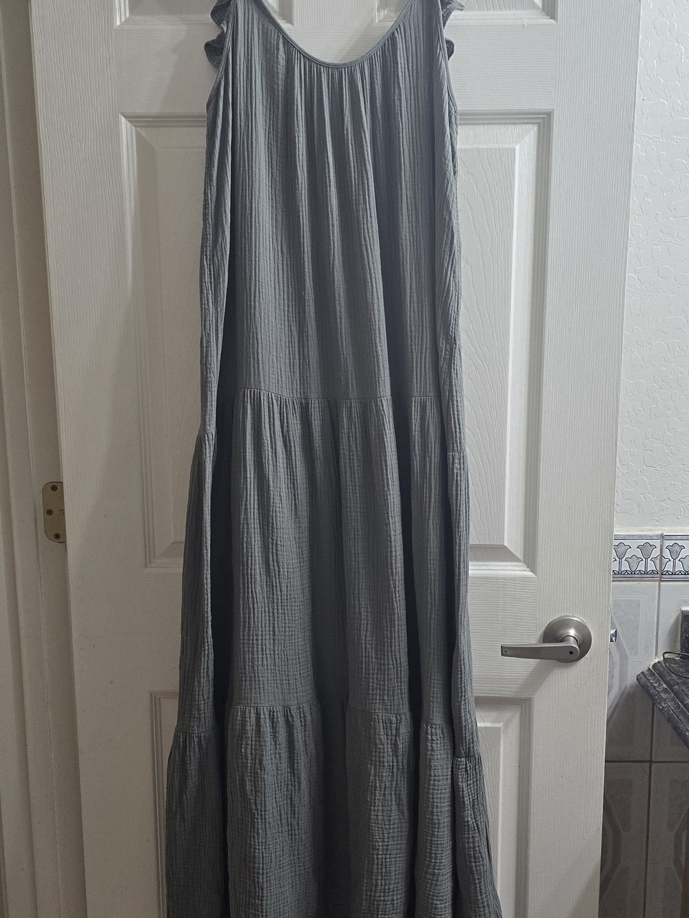 Steve Madden Green Tiered Maxi Dress